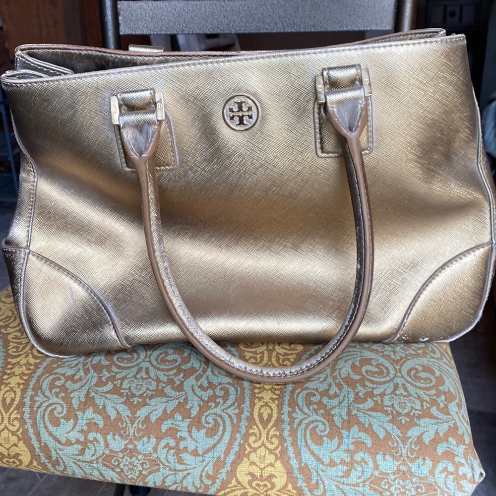 Tory Burch gold purse